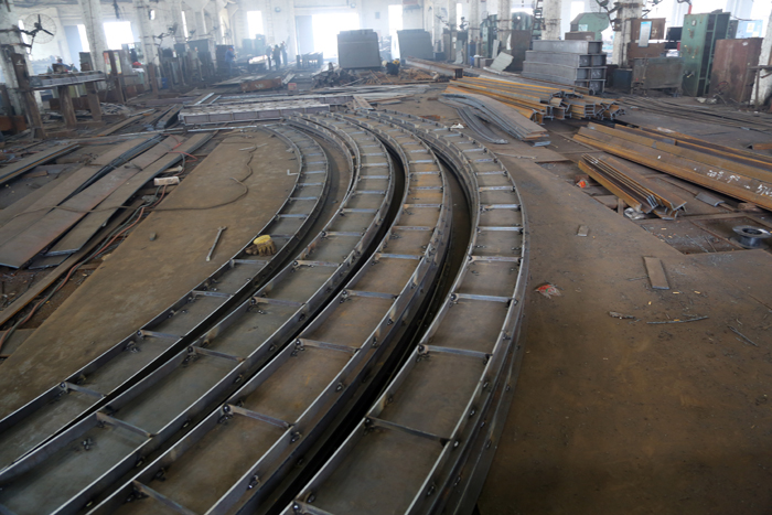 為泗陽閘制作的鋼結構構件